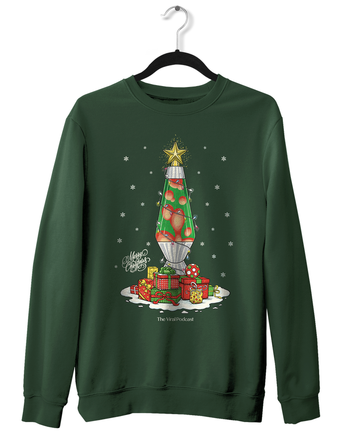 Lava Lamp Tree Christmas Crewneck