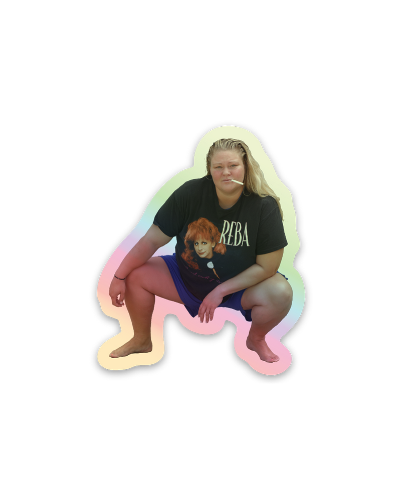 OG Tammy Squat Mini Holographic Sticker