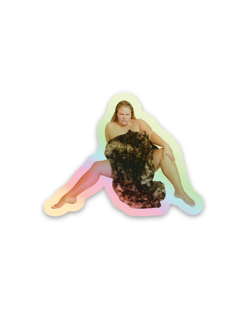 Sexy Fur Blanket Tammy Mini Holographic Sticker