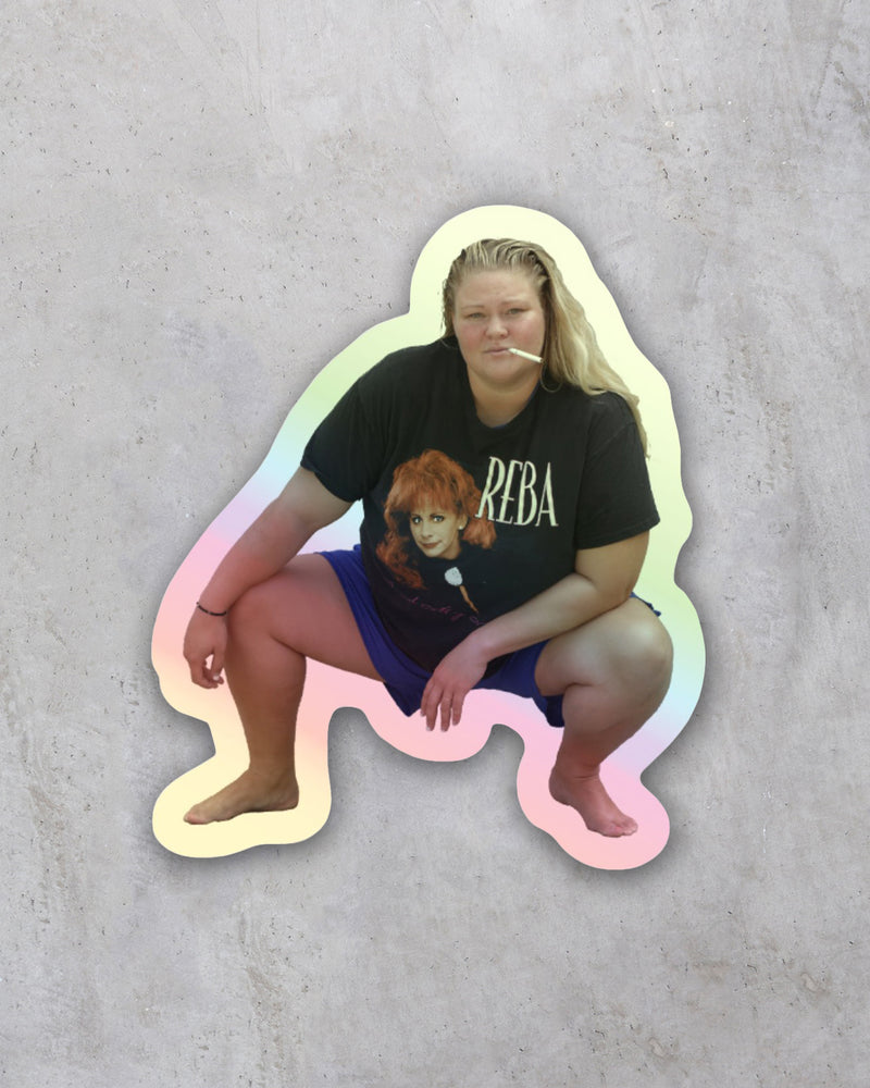 OG Tammy Squat Mini Holographic Sticker