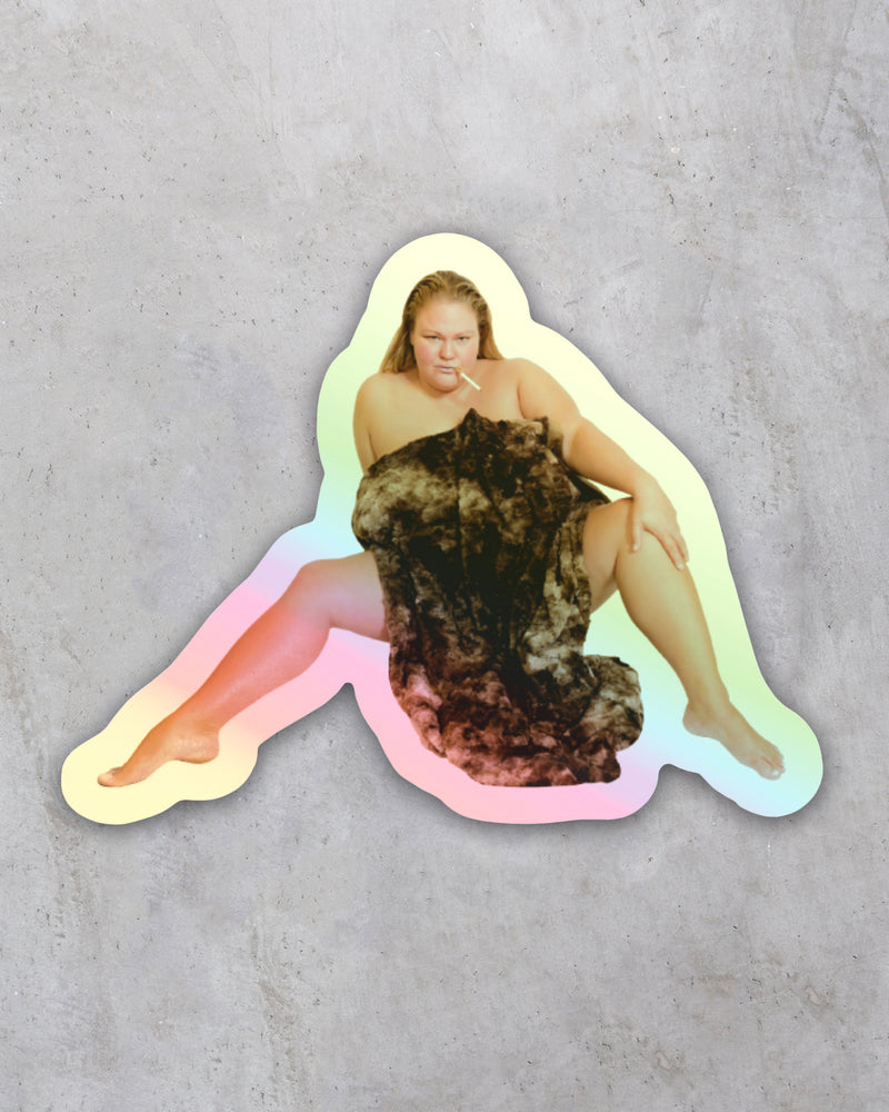 Sexy Fur Blanket Tammy Mini Holographic Sticker